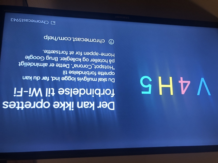 erhvervsdrivende Forkert tema Chromecast kan ikke finde wifi